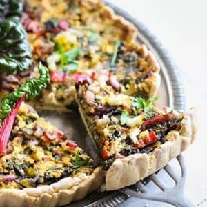 Mangoldquiche mit Tofu